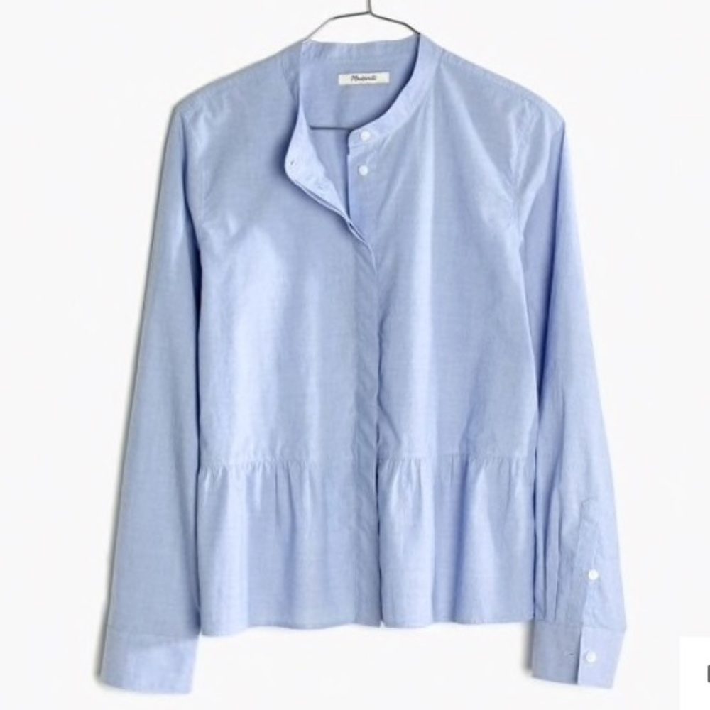 Madewell Lakeside Peplum Shirt - Size Small